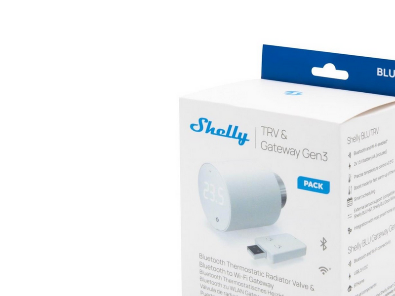 Shelly BLU TRV + BLU Gateway Gen3