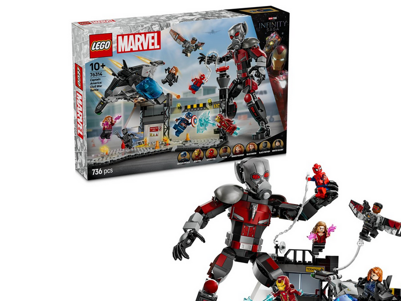 LEGO Super Heroes Marvel 76314 Captain America: Civil War Actionduell