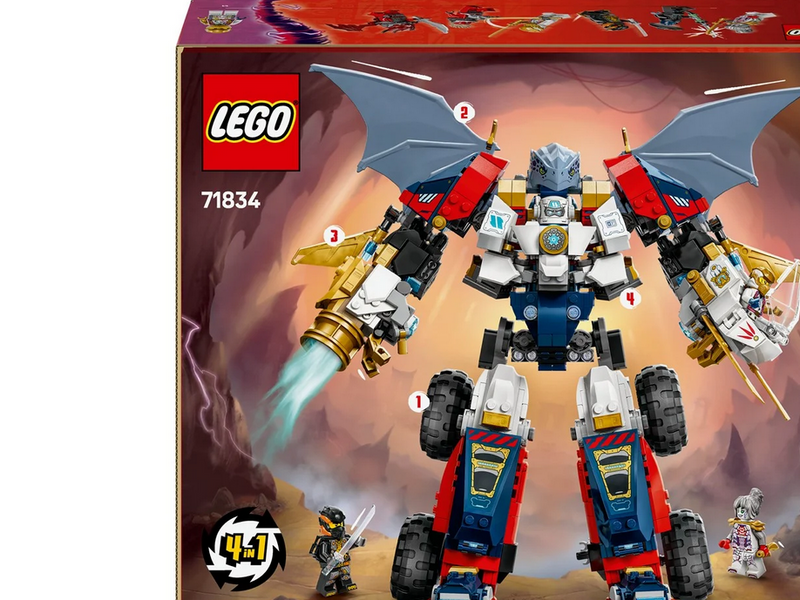 LEGO Ninjago 71834 Zanes Ultra-Kombi-Mech
