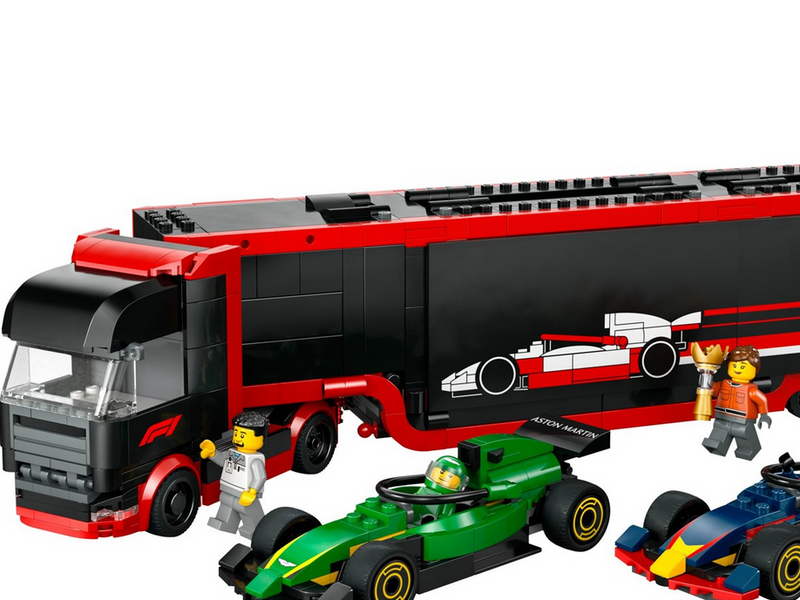 LEGO 60445 F1® Transporter mit RB20 & AMR24 F1® Rennautos