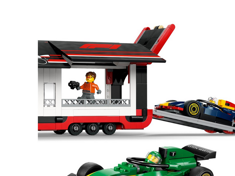 LEGO 60445 F1® Transporter mit RB20 & AMR24 F1® Rennautos