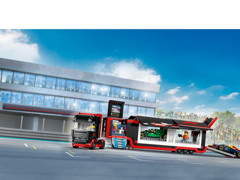 LEGO 60445 F1® Transporter mit RB20 & AMR24 F1® Rennautos