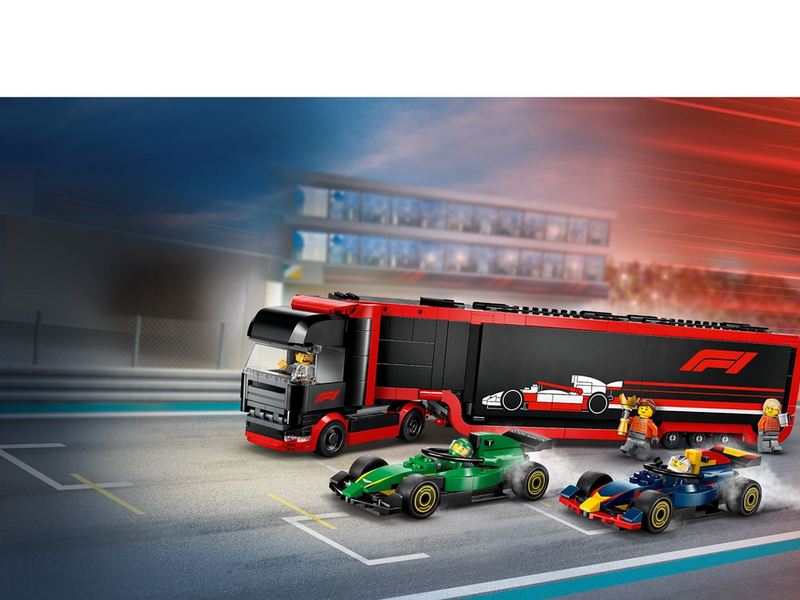 LEGO 60445 F1® Transporter mit RB20 & AMR24 F1® Rennautos