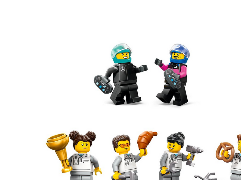 LEGO City 60444 F1® Garage mit Mercedes-AMG & Alpine Rennautos