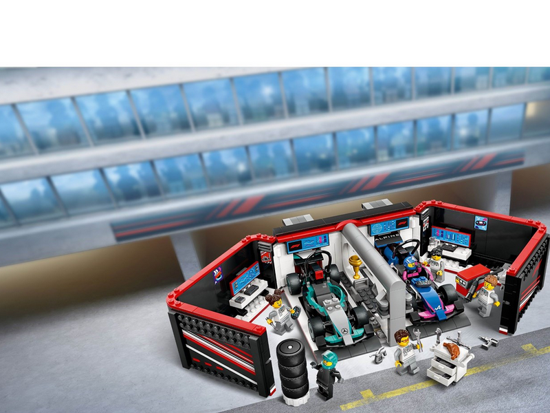 LEGO City 60444 F1® Garage mit Mercedes-AMG & Alpine Rennautos