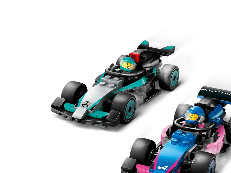 LEGO City 60444 F1® Garage mit Mercedes-AMG & Alpine Rennautos