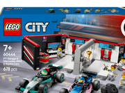 LEGO City 60444 F1® Garage mit Mercedes-AMG & Alpine Rennautos