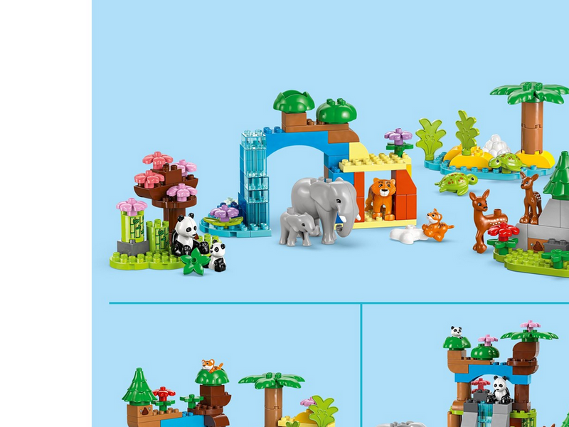 LEGO DUPLO 10446 Wildtier-Familien 3-in-1-Set