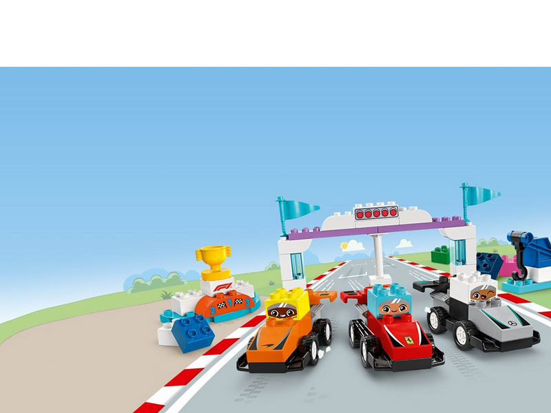 LEGO DUPLO 10445 F1® Team Rennautos mit Rennfahrern