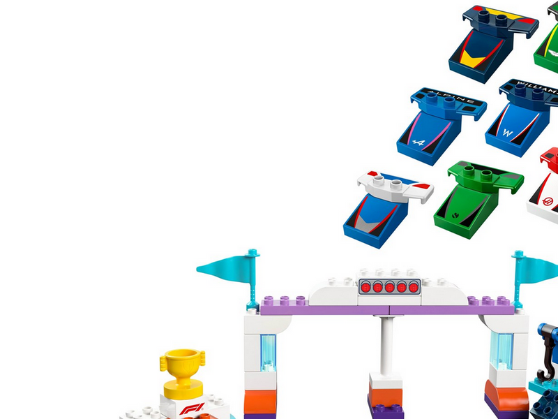 LEGO DUPLO 10445 F1® Team Rennautos mit Rennfahrern