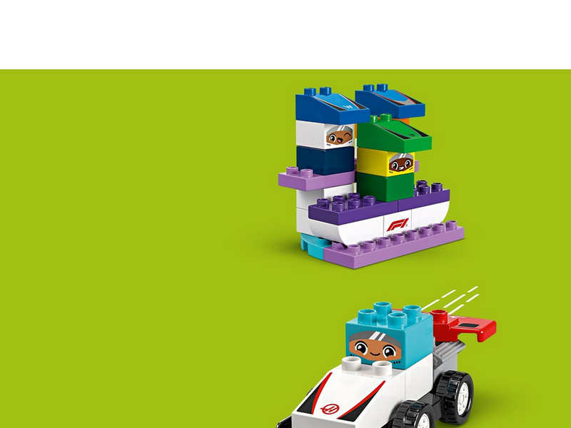 LEGO DUPLO 10445 F1® Team Rennautos mit Rennfahrern