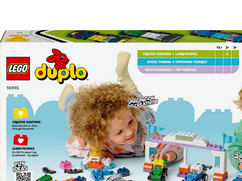 LEGO DUPLO 10445 F1® Team Rennautos mit Rennfahrern