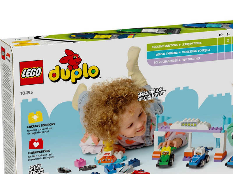 LEGO DUPLO 10445 F1® Team Rennautos mit Rennfahrern