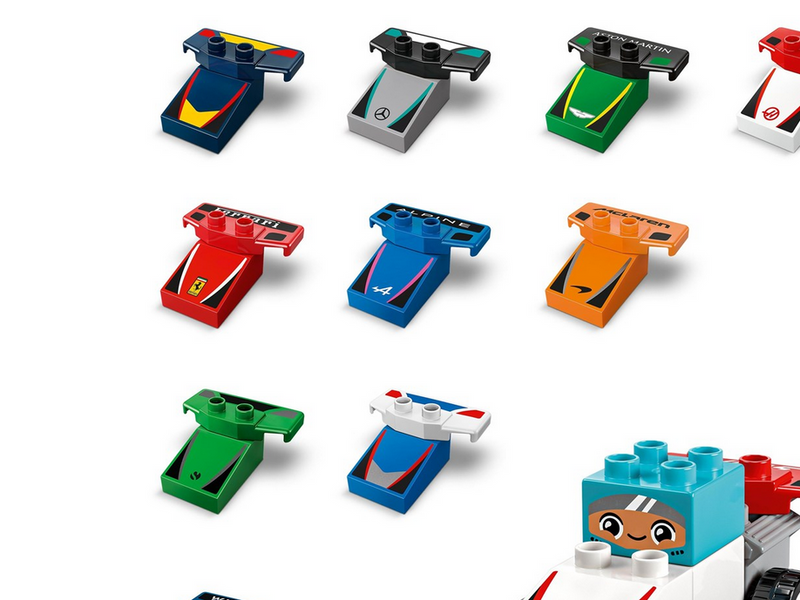 LEGO DUPLO 10445 F1® Team Rennautos mit Rennfahrern