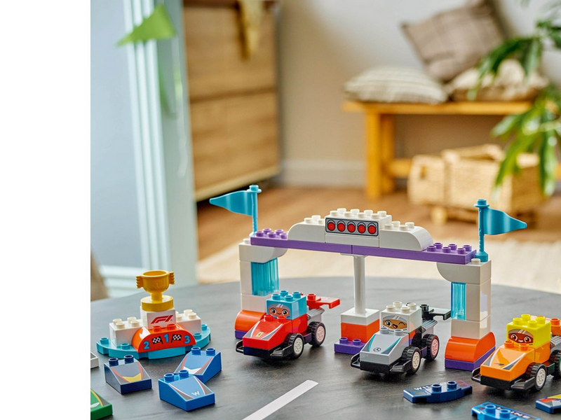 LEGO DUPLO 10445 F1® Team Rennautos mit Rennfahrern