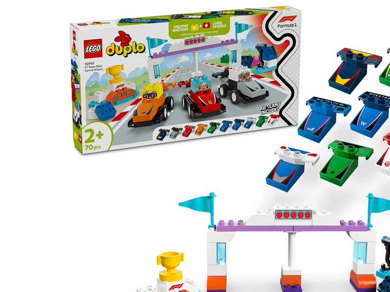 LEGO DUPLO 10445 F1® Team Rennautos mit Rennfahrern