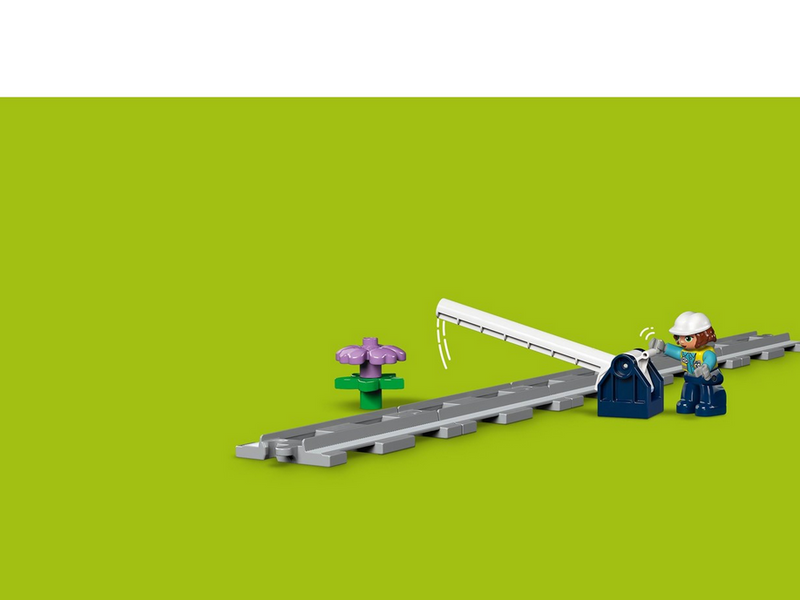 LEGO DUPLO 10426 Eisenbahnbrücke und Schienen – Erweiterungsset
