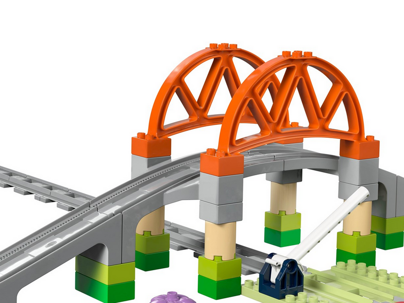 LEGO DUPLO 10426 Eisenbahnbrücke und Schienen – Erweiterungsset