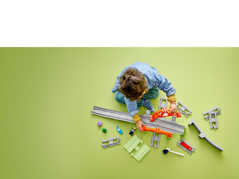 LEGO DUPLO 10426 Eisenbahnbrücke und Schienen – Erweiterungsset