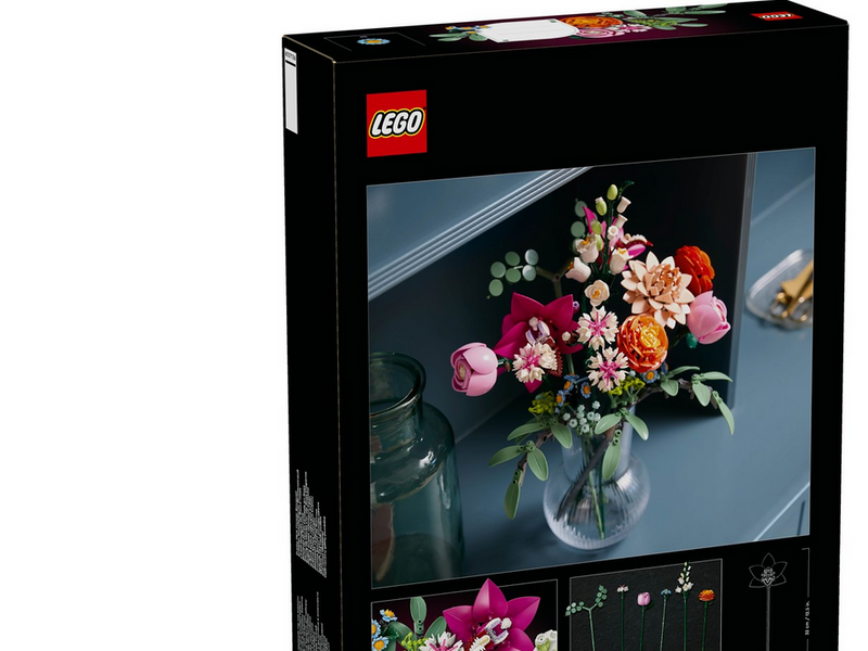 LEGO Botanicals 10342 Schöner Rosafarbener Blumenstrauß