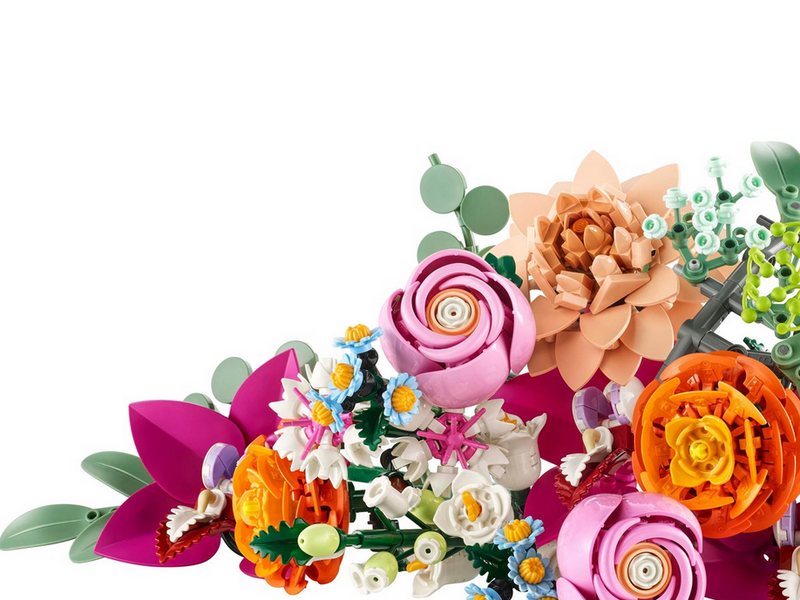 LEGO Botanicals 10342 Schöner Rosafarbener Blumenstrauß