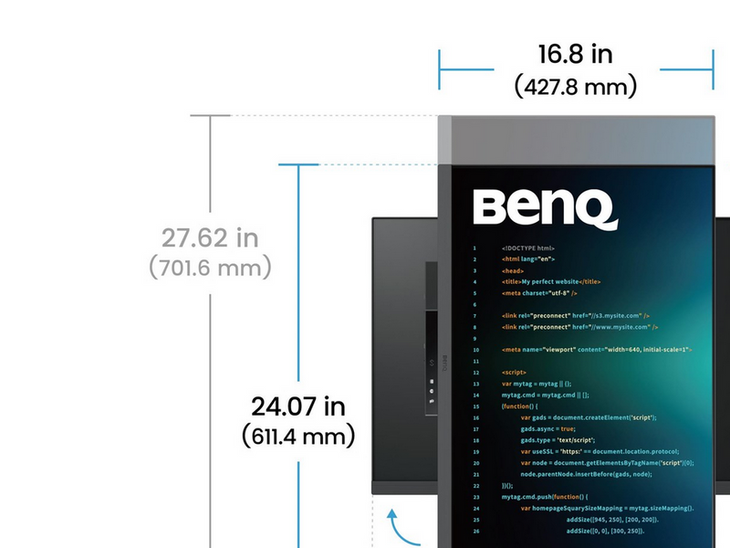 28" BenQ PD2820U - 3840x2560 - IPS - 60W USB-C