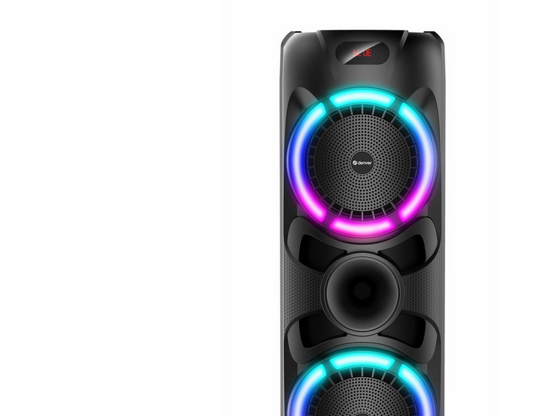 DENVER BPS-459 - Portable Karaoke & Party Speaker - 2x200W - Bluetooth