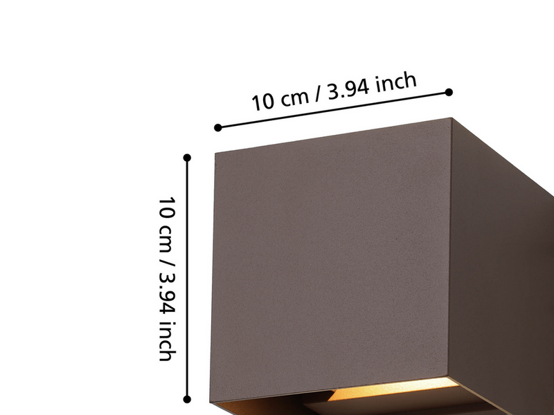 EGLO CALPINO 3 wall lamp auburn