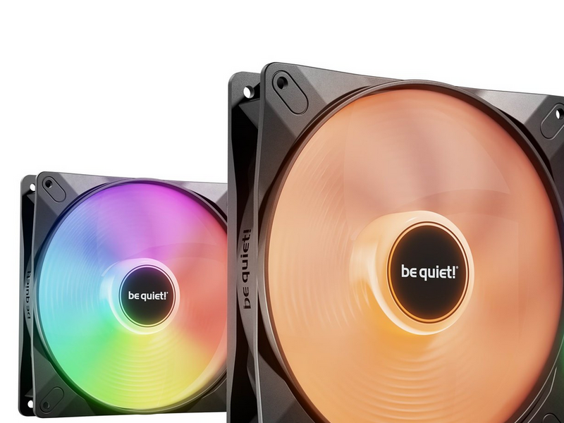 be quiet! LIGHT WINGS LX 140mm high-speed (3-pack) - Gehäuselüfter - 140mm - Schwarz mit RGB LED - 23 dBA