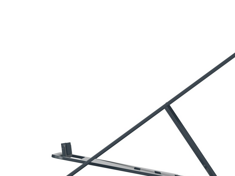Leitz Ergo Ultraflacher höhenverstellbarer Aluminium-Laptopständer