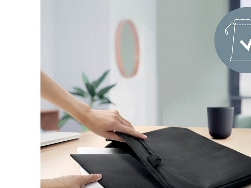 Leitz Ergo Ultraflacher höhenverstellbarer Aluminium-Laptopständer