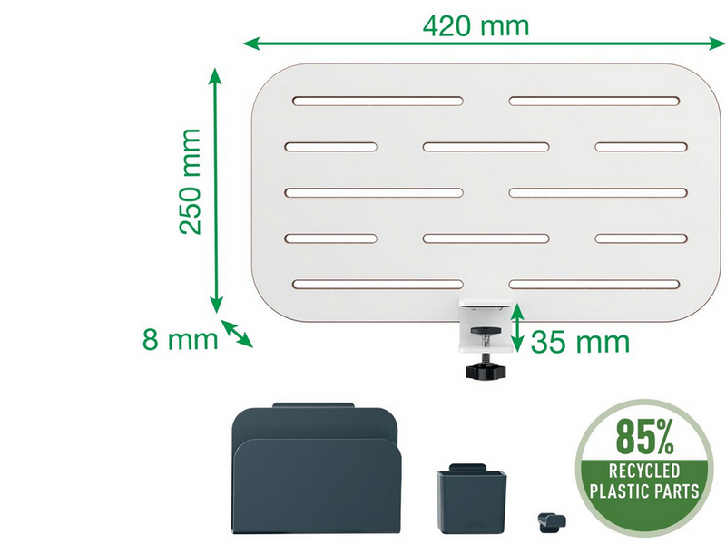 Leitz Ergo Kleiner Pegboard-Schreibtisch-Organizer, 42x25 cm