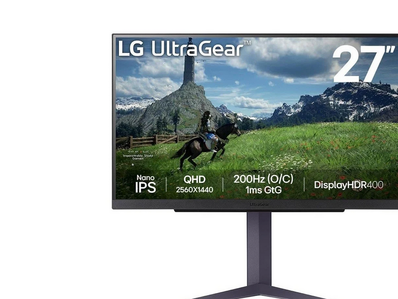 27" LG UltraGear 27GS85Q-B - 2560x1440 (QHD) - 180Hz - IPS