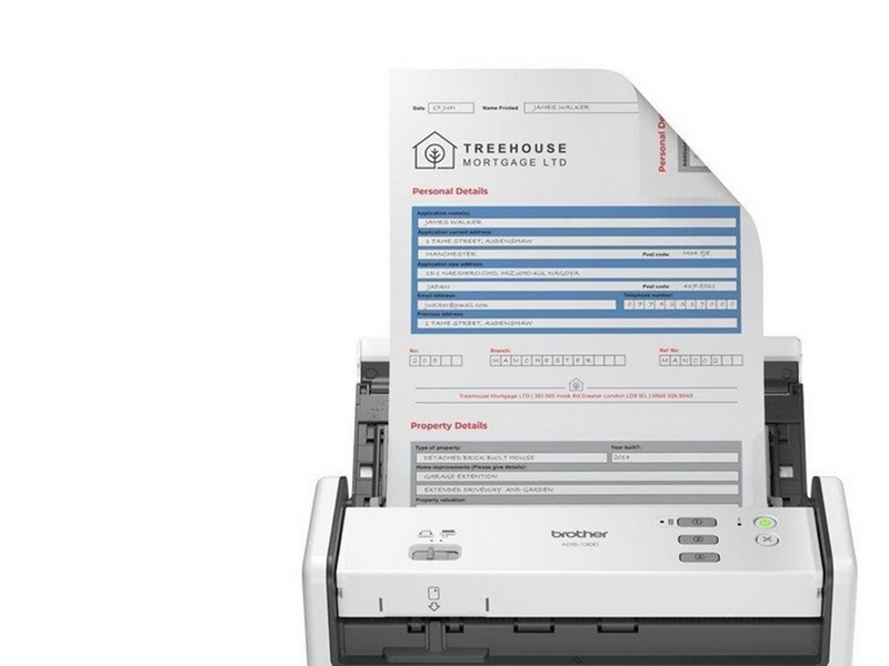 Brother ADS-1300 - document scanner - portable - USB 2.0 (Host) USB-C 3.2 Gen 1