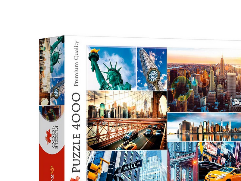 Trefl Puzzle - New York - collage (4000 pieces) Boden