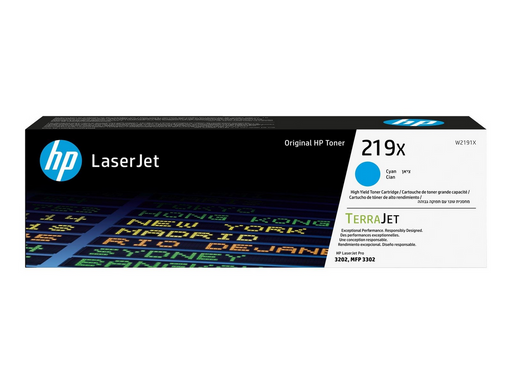 HP 219X / W2191X High Capacity Cyan Toner