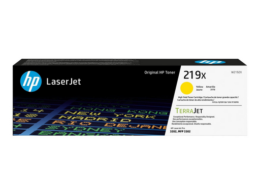 HP 219X / W2192X High Capacity Yellow Toner