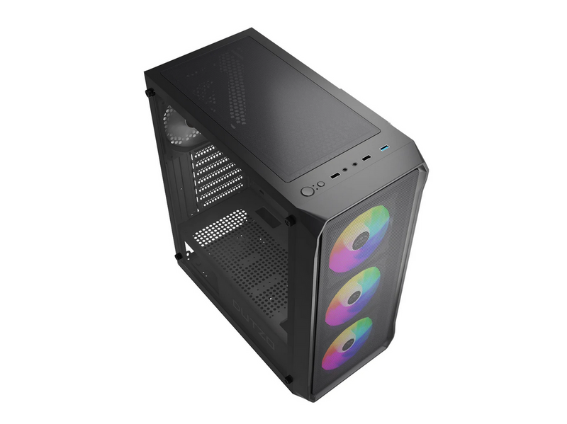 DUTZO C321 Mesh TG ARGB - Gehäuse - Miditower - Schwarz
