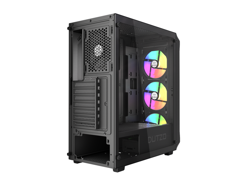 DUTZO C321 Mesh TG ARGB - Gehäuse - Miditower - Schwarz