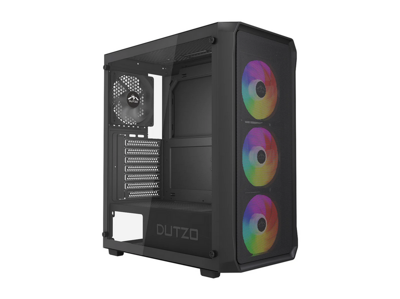 DUTZO C321 Mesh TG ARGB - Gehäuse - Miditower - Schwarz