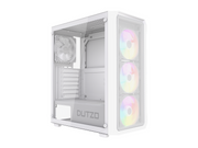 DUTZO C321 Mesh TG ARGB - Gehäuse - Miditower - Weiß