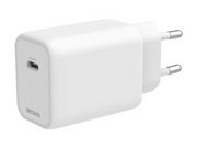 Deltaco USB-C GaN Wall Charger 67W | 1x USB-C | Samsung SFC 45W | PPS + PD | White