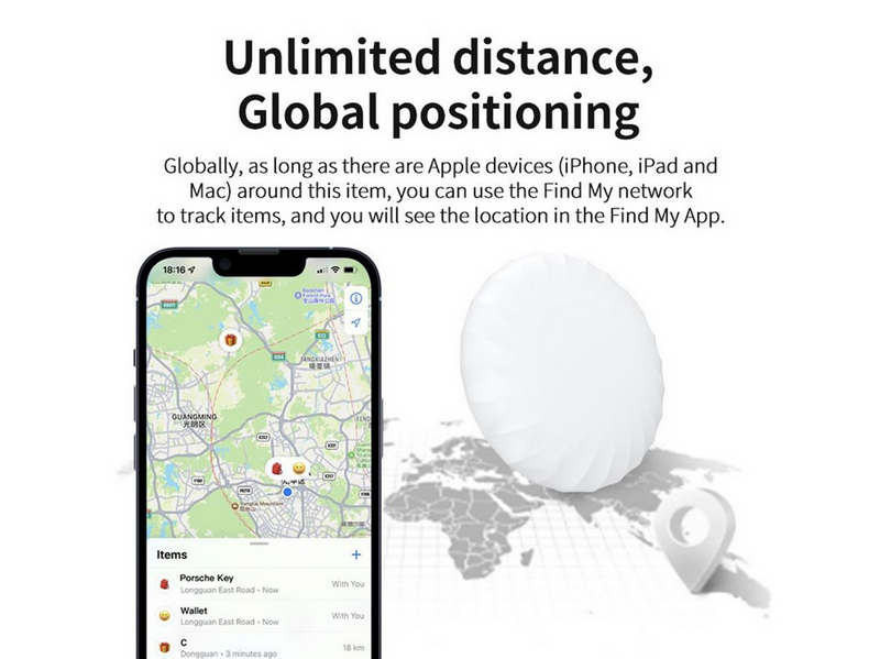Lippa Smart-Finder for keys/things/pets - Apple Find My - 2 pcs