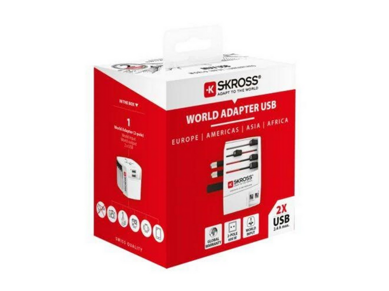 SKross MUV Adapter With 2xA USB Port