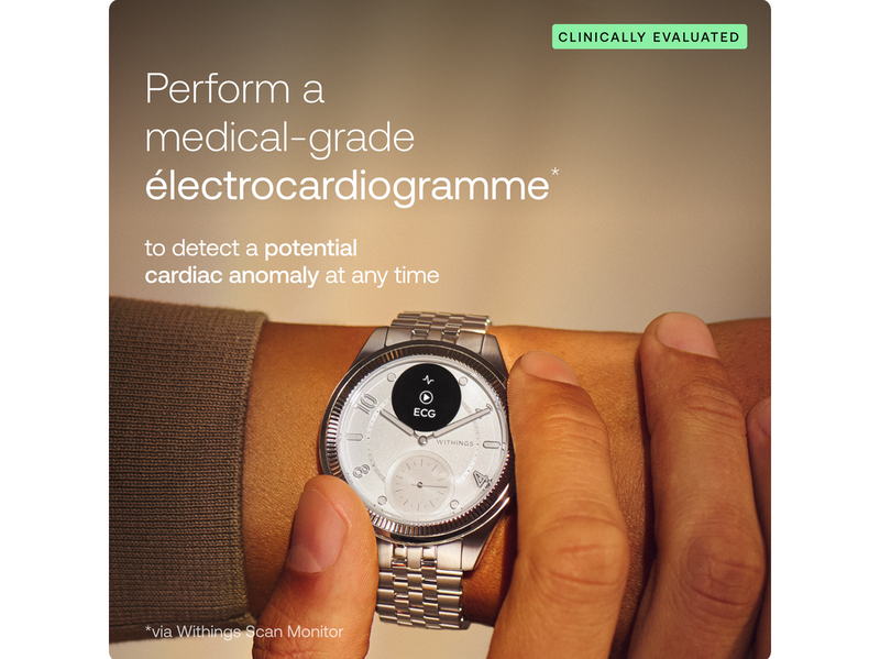 Withings ScanWatch Nova Brilliant Edition 39mm - Titanium Silver