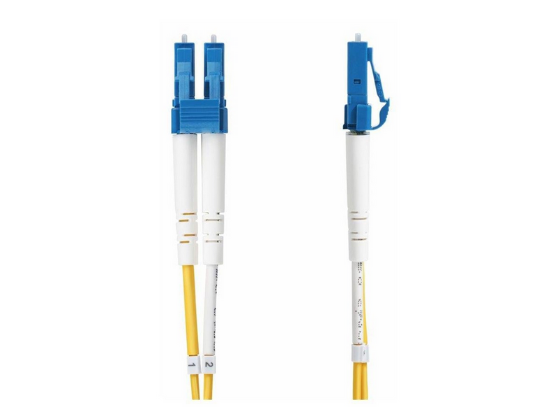 StarTech.com 2m (6.6ft) LC to LC (UPC) OS2 Single Mode Duplex Fiber Optic Cable - patch cable - 2 m - yellow - Gelb - 2m