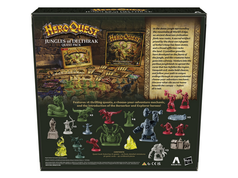 Avalon Hill HeroQuest Jungles of Delthrak Quest Pack - Requires HeroQuest Game System to Play (English)