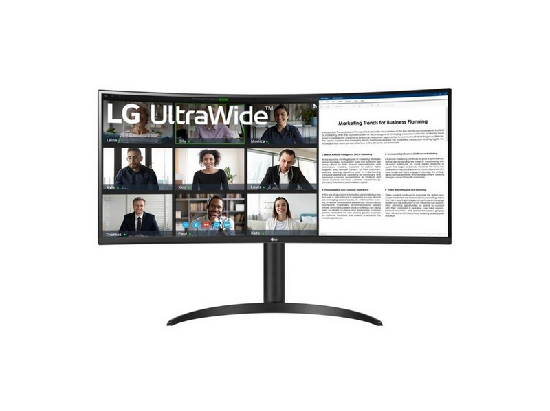 34" LG UltraWide 34WR55QK-B - 3440x1440 (UWQHD) - 100Hz - VA - 65W USB-C