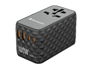 Verbatim UTA-06 Power Adapter - GaN III Universal - 2 x USB 2 x USB-C - 100 Watt