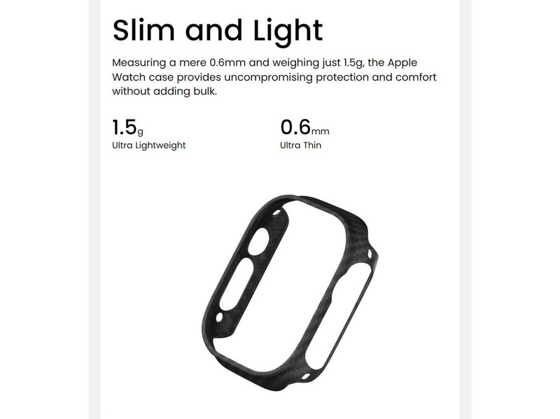PITAKA Air case black/grey - Apple Watch 10 46 mm